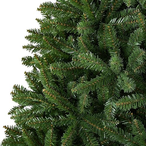 Miniatura 8 de Yaheetech Árbol de Navidad de abeto completo Douglas sin iluminación de 7.5 pies con soporte plegable, árbol de Navidad extra grueso para decoración