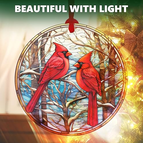 Miniatura 3 de Adorno acrílico de muñeco de nieve con efectos de vitrales, decoración de vacaciones, decoración de interiores de automóviles, decoración de Navidad