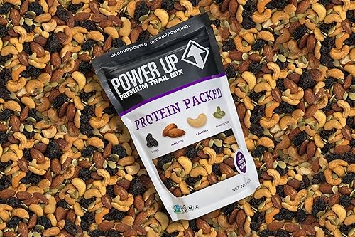 Miniatura 4 de Power Up Protein Packed Trail Mix Gourmet Nut - Mezcla de frutos secos sin OMG vegana sin gluten apta para dietas cetogénicas y paleo sin