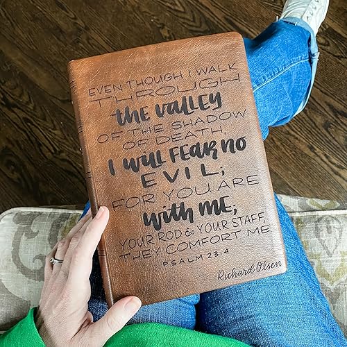 Miniatura 2 de JOY CREATIVE NASB 2020 Large-Print Reference Bible | Personalized with Name | Custom Design Hand Lettered and Laser Engraved | Gift for Birthday,