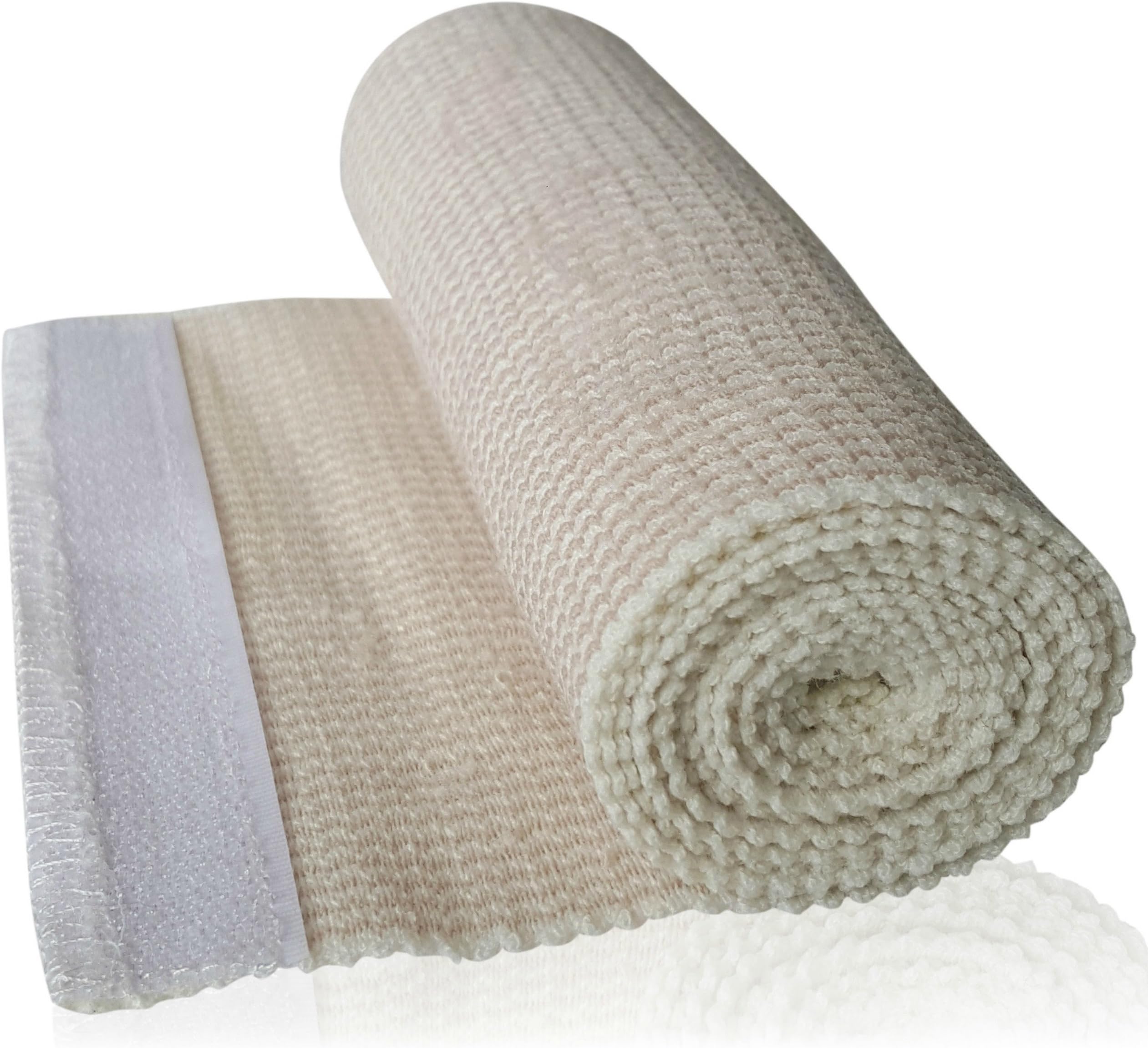 Elastic Bandage Wrap 2 Pack By HGP - Long Compression Bandage With Touch Closure At Both Ends - Extra Wide 6inch X 15 Foot - Precise Compression Wraps Lower Legs, Knee, Ankle or Chest With No Clips