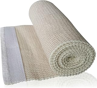 Elastic Bandage Wrap 2 Pack By HGP - Long Compression Bandage With Touch Closure At Both Ends - Extra Wide 6inch X 15 Foot...