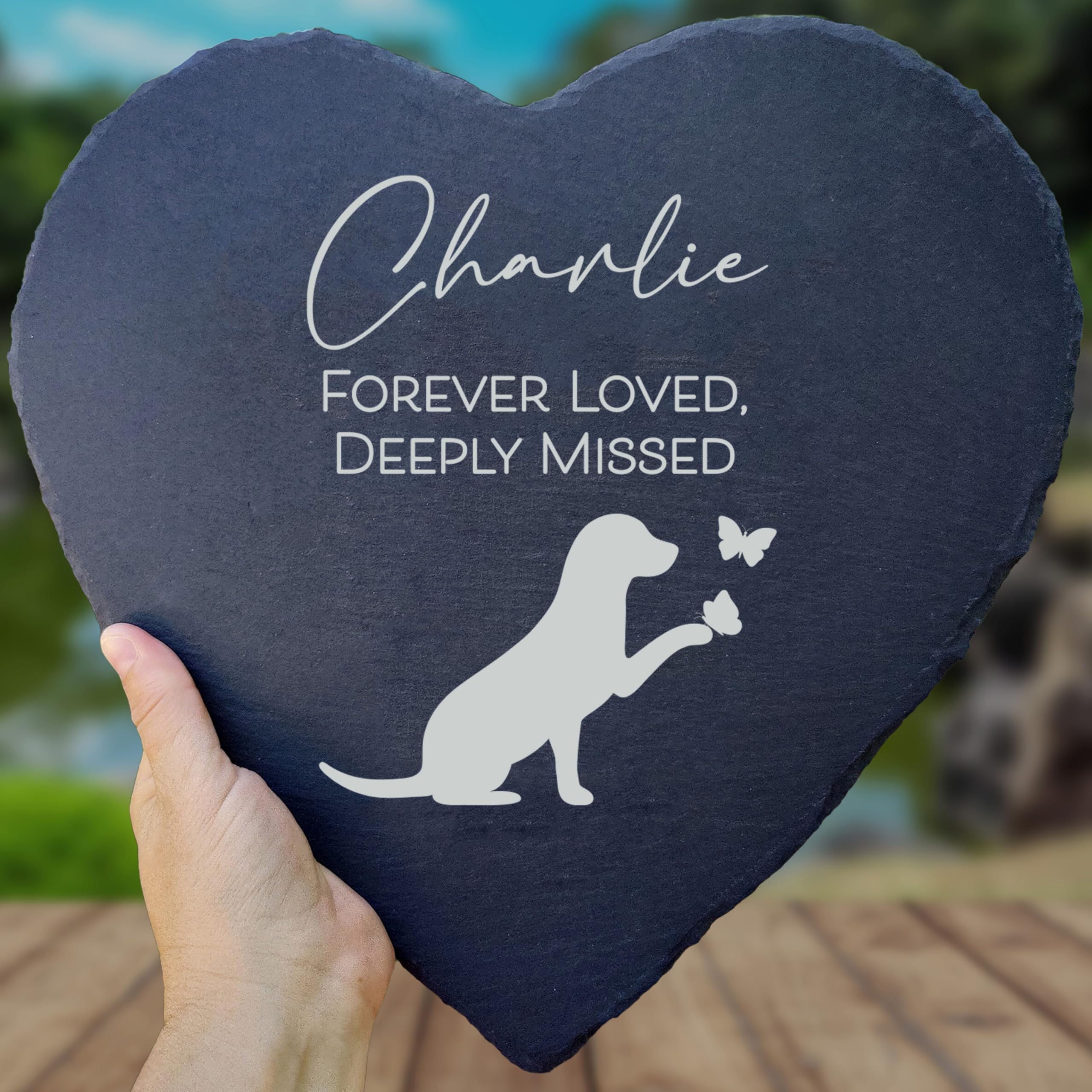 Dog Memorial Gifts for Loss of Dog, Cemetery Decorations for Grave, Pet Loss Sympathy Gift, Personalized Remembrance Garden Stone, Cat Lovers Heaven
