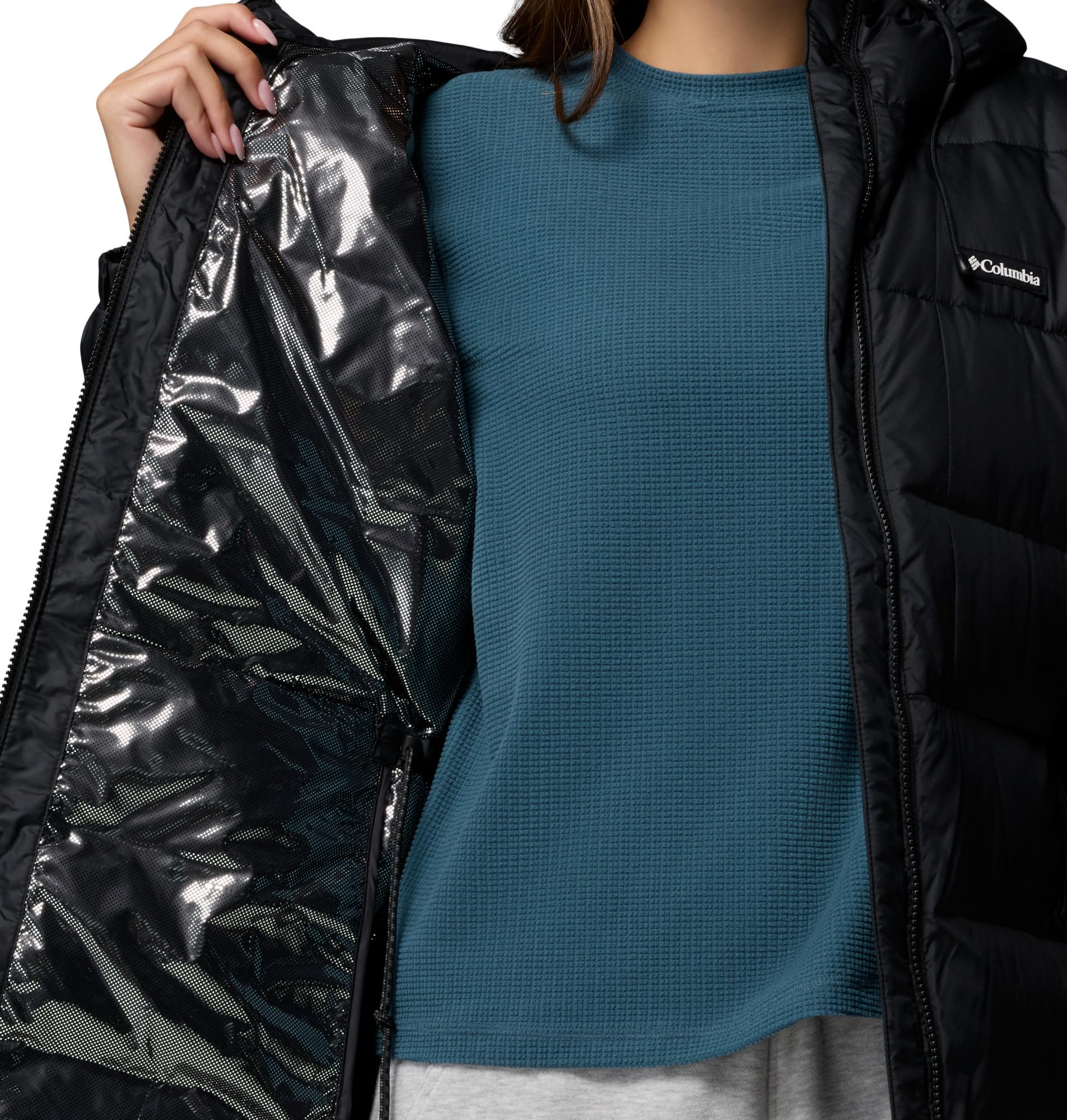 Columbia Pike Lake™ III Long Jacket Piumino con cappuccio Donna (Pacco da 1)