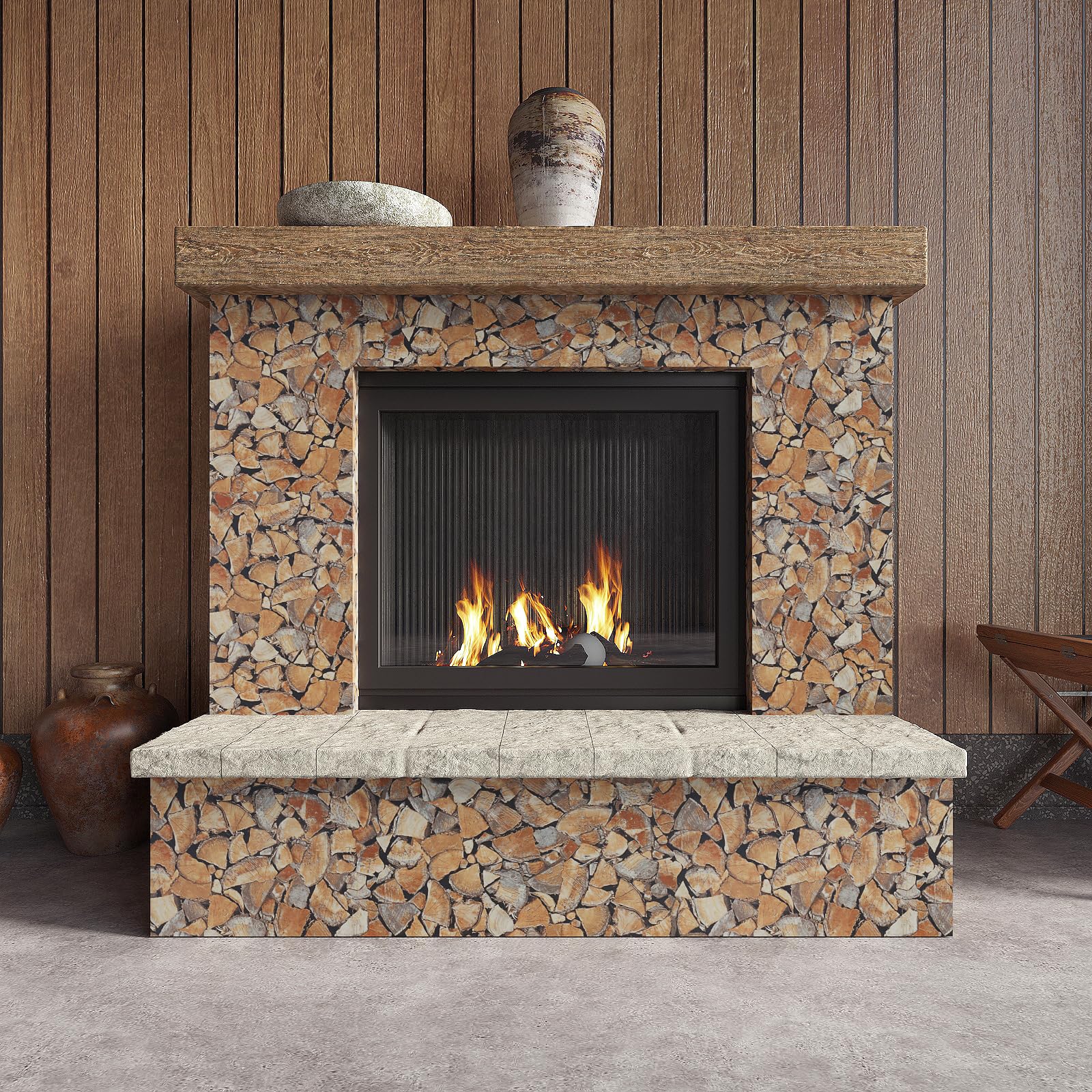 Carta Da Parati Adesiva Effetto Legno Vintage - 40x200cm, Pellicola Autoadesiva Per Pareti E Mobili - Foto 8