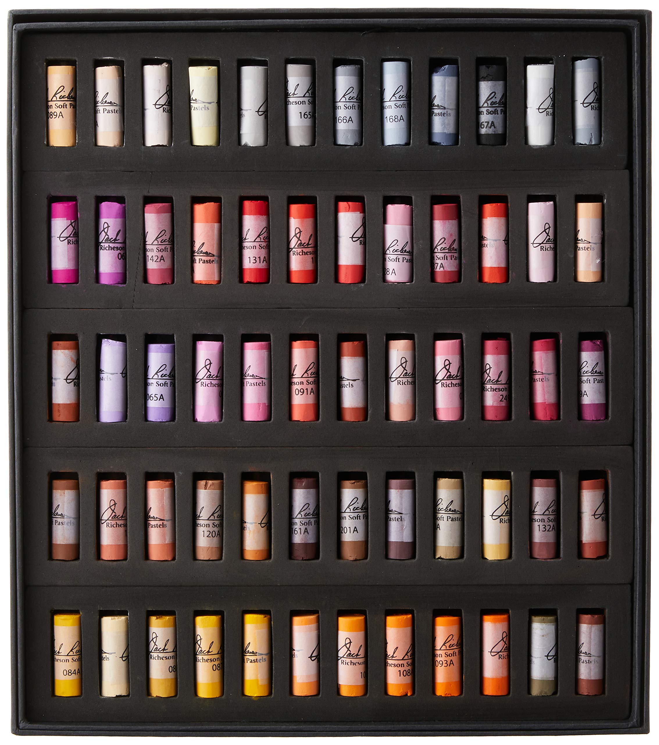 Jack Richeson 4281200 Signature Assorted Round Half Stick Pastels (Set of 120)