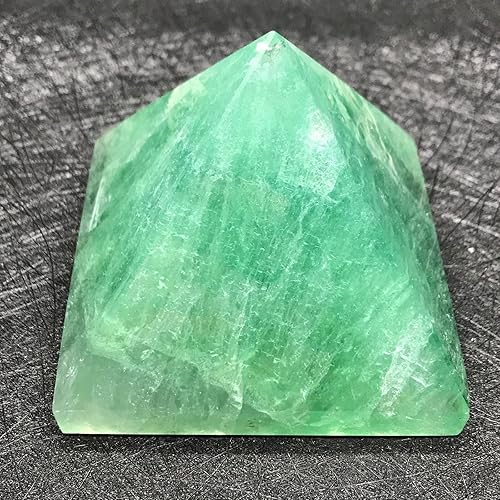 Miniatura 5 de Pirámide de piedras preciosas energizadas de aproximadamente 1.75 a 2 pulgadas  Cristales curativos de Reiki  Lapislázuli cuarzo verde jade fluroita