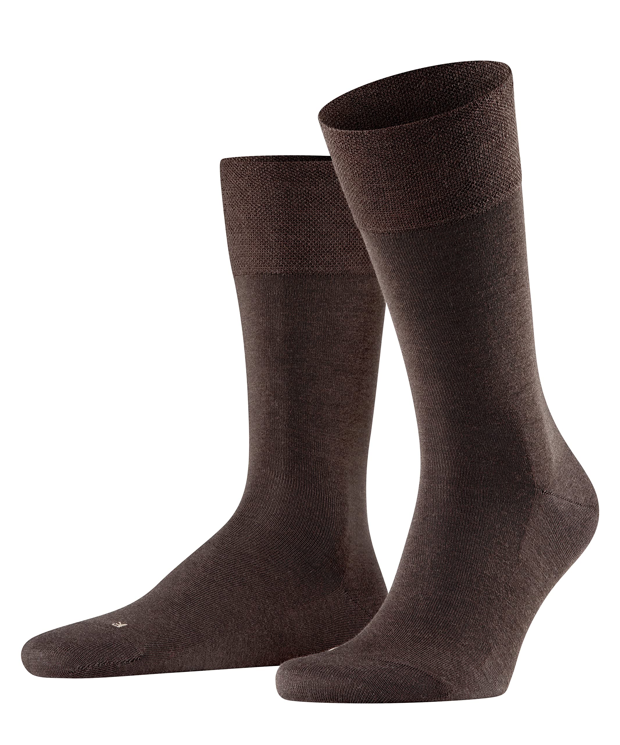 Falke Men's Brown 5930 Sensitive Berlin M So Wool Cotton With Soft Tops 1 Pair Socks, 5.5-8