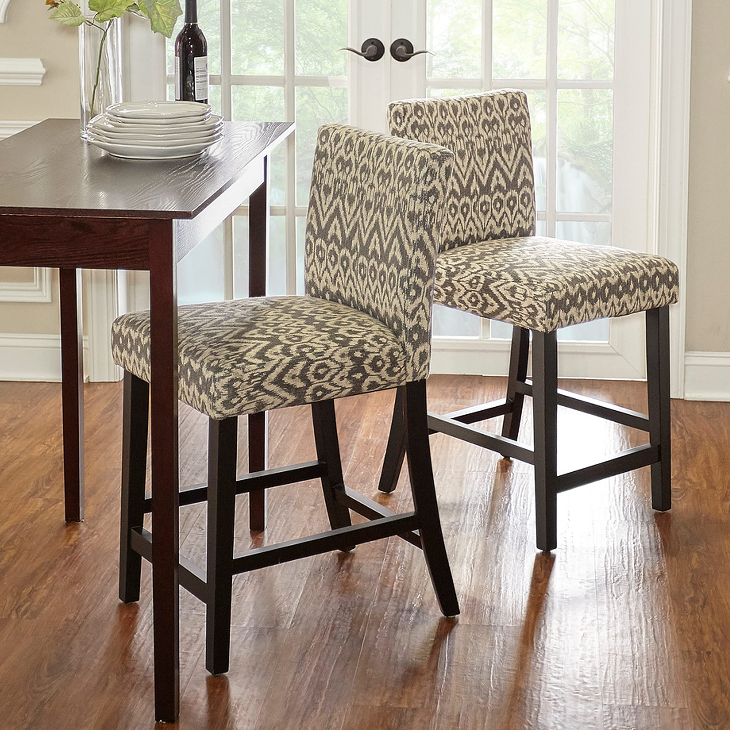 Linon Home Dcor Linon Morocco Driftwood Counter Stool 17 72w