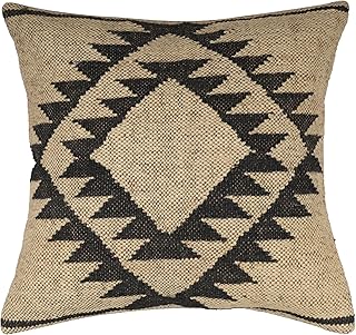 Multicolor Boho Kilim Pillow Cover Indian Handmade Jute Wool Cushion Tri...