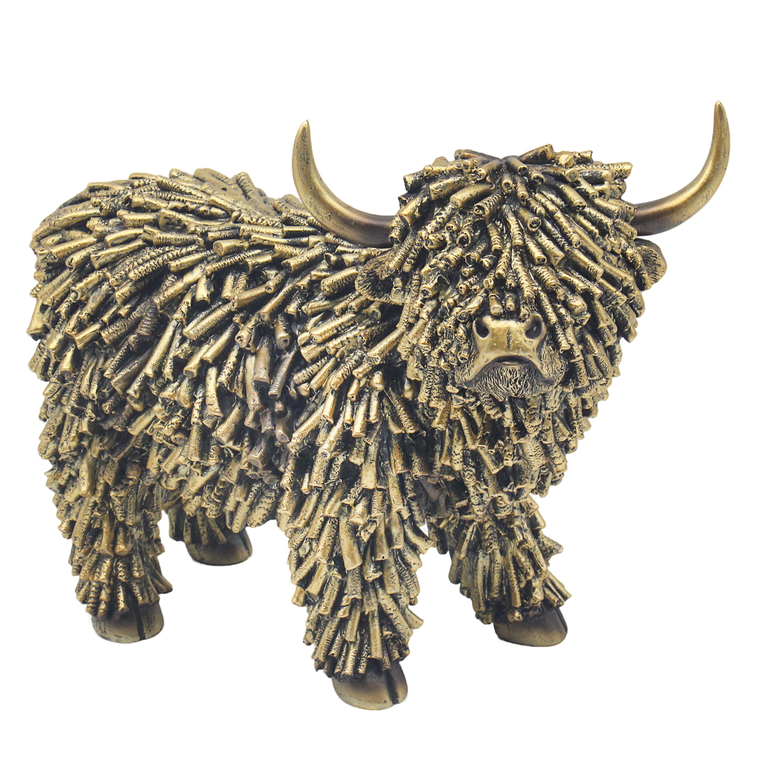 L & P Home & Gifts Women's Highland Cow 4 Lesser & Pavey Highland Cow Home Decor Figurines & Ornaments For Home & Office | Decorative Home Accessories Statues For Indoor & Outdoor | Lovely Gifts For & Men