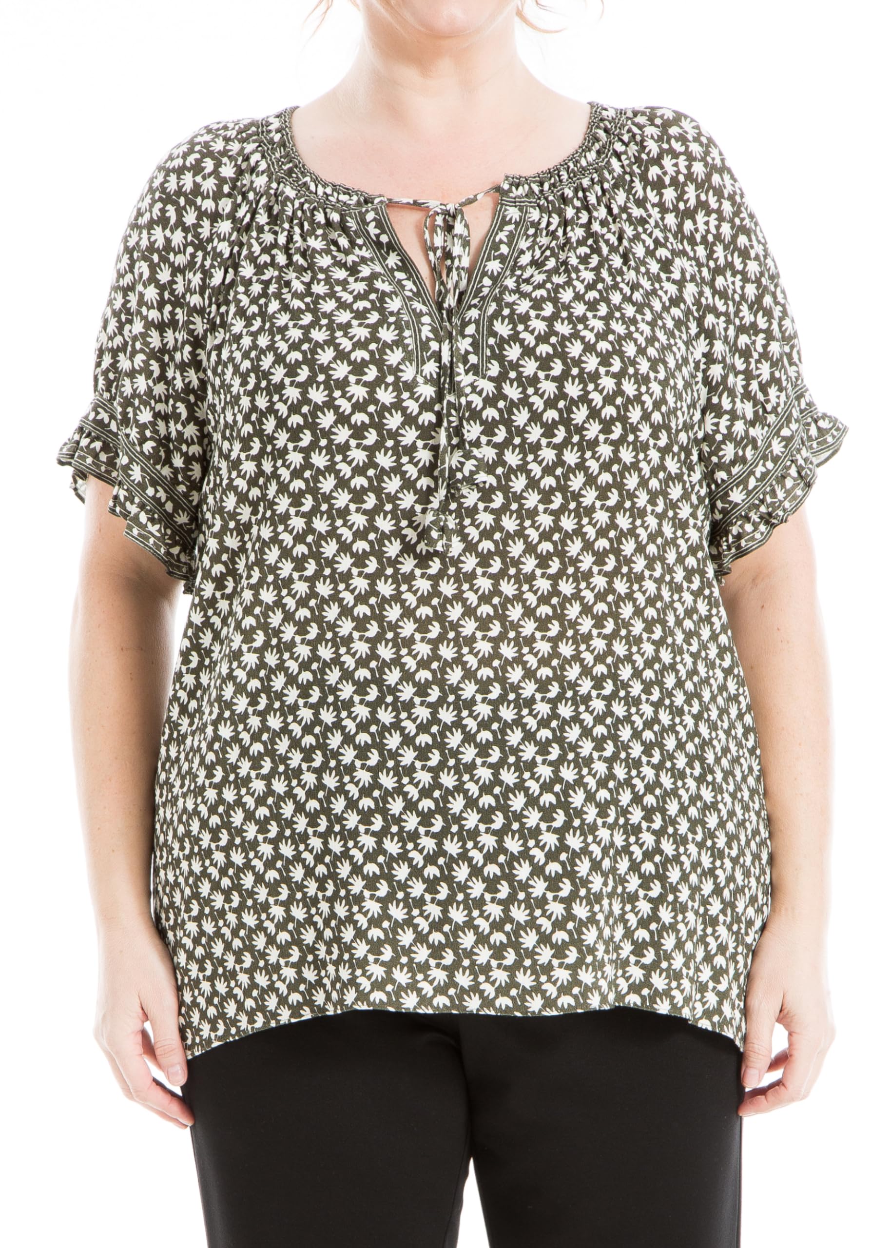 Max StudioWomen's Plus Size Tie Front