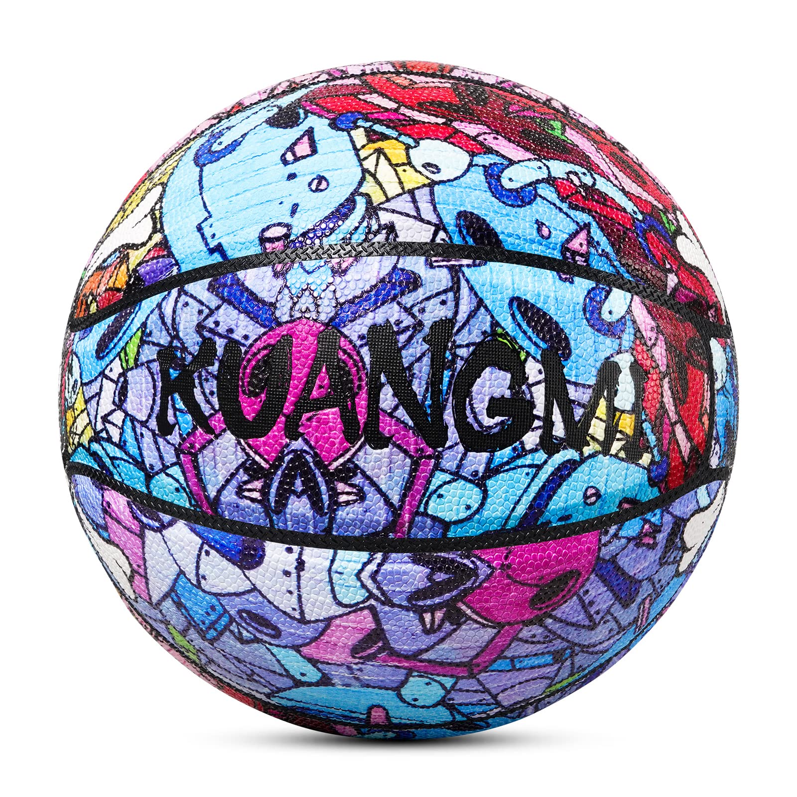 Kuangmi Pallacanestro pirata, 29,5 Premium PU pelle basket, taglia ufficiale 7 esterni/interni basket per uomini/donne/giovani