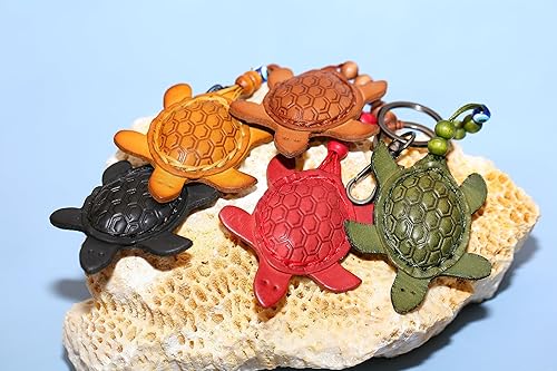 Miniatura 3 de Leather Turtle Keychain  Turtle Charm for Backpacks & Leather Purses  Hanging Sea Turtle Accessory, Turtle Gift  Handmade, Cute Keychain Accessories