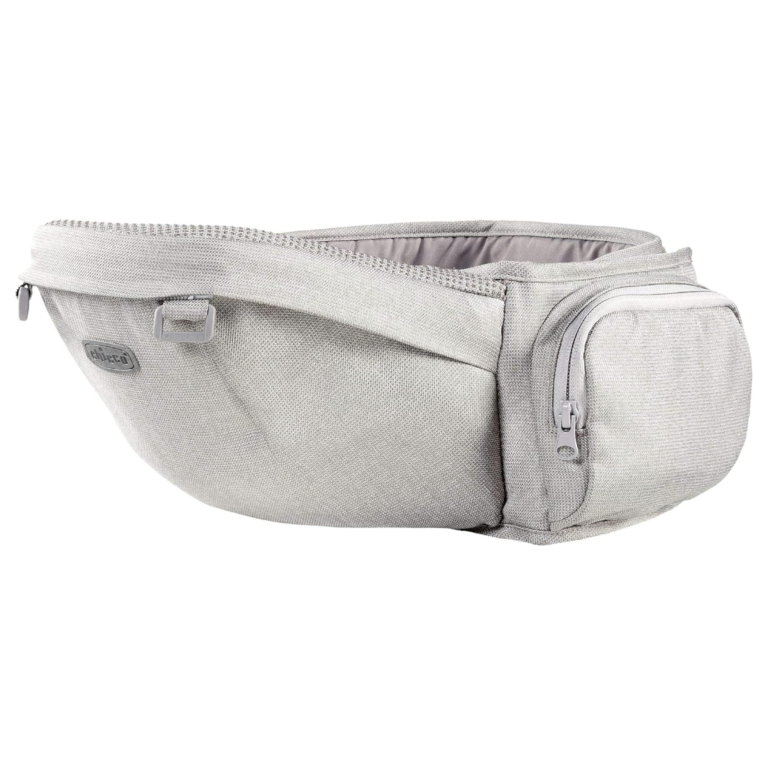 Chicco Hip Seat Carrier Marsupio Neonati Ergonomico da 0 Mesi a 15 kg, Porta Bebè 3in1 Multifunzione con Base Rigida Staccabile, Spallacci Imbottiti e Cappuccio Protettivo, 8 Posizioni - Beige