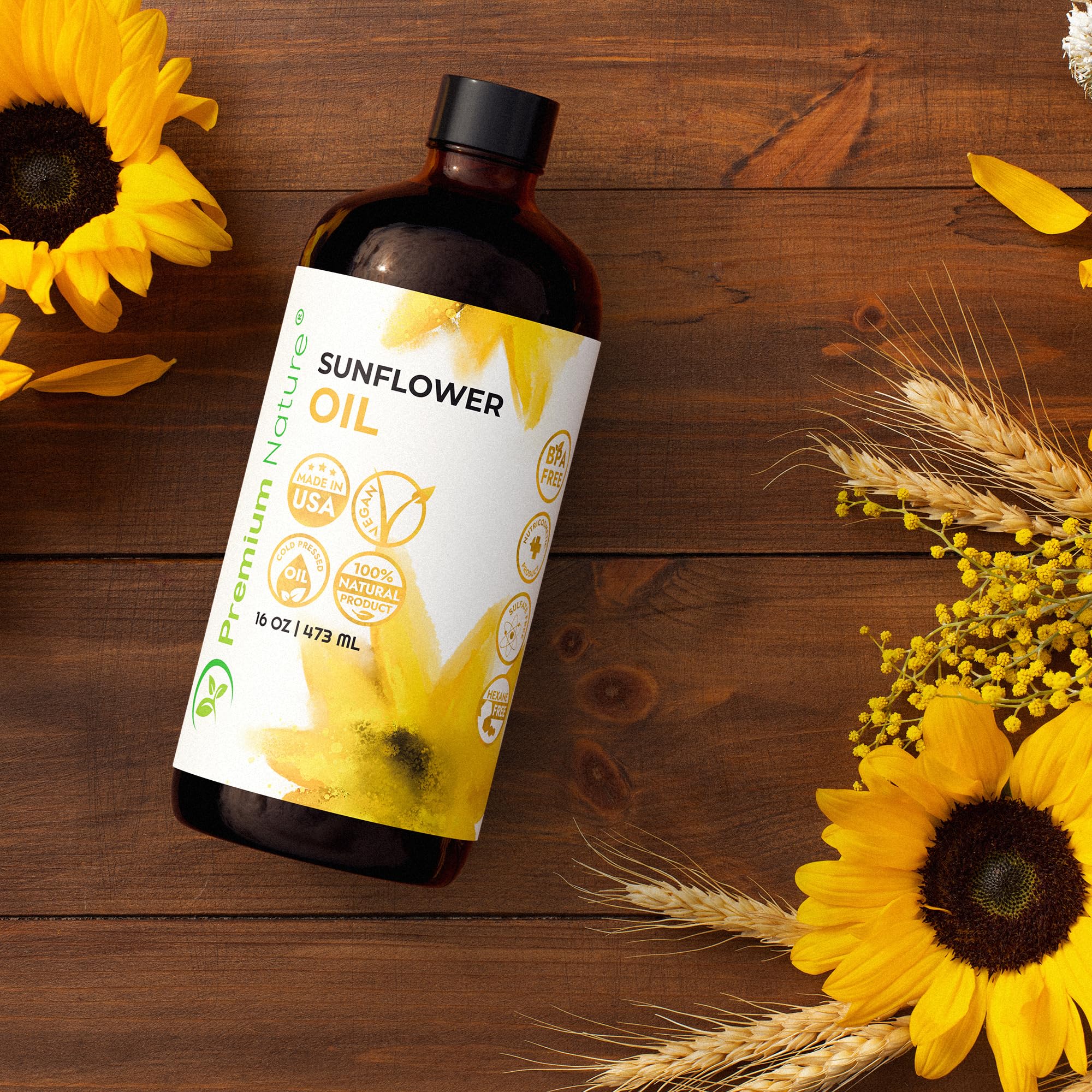 Organic Sunflower Oil Cold Pressed - Sunflower Seed Oil Unrefined