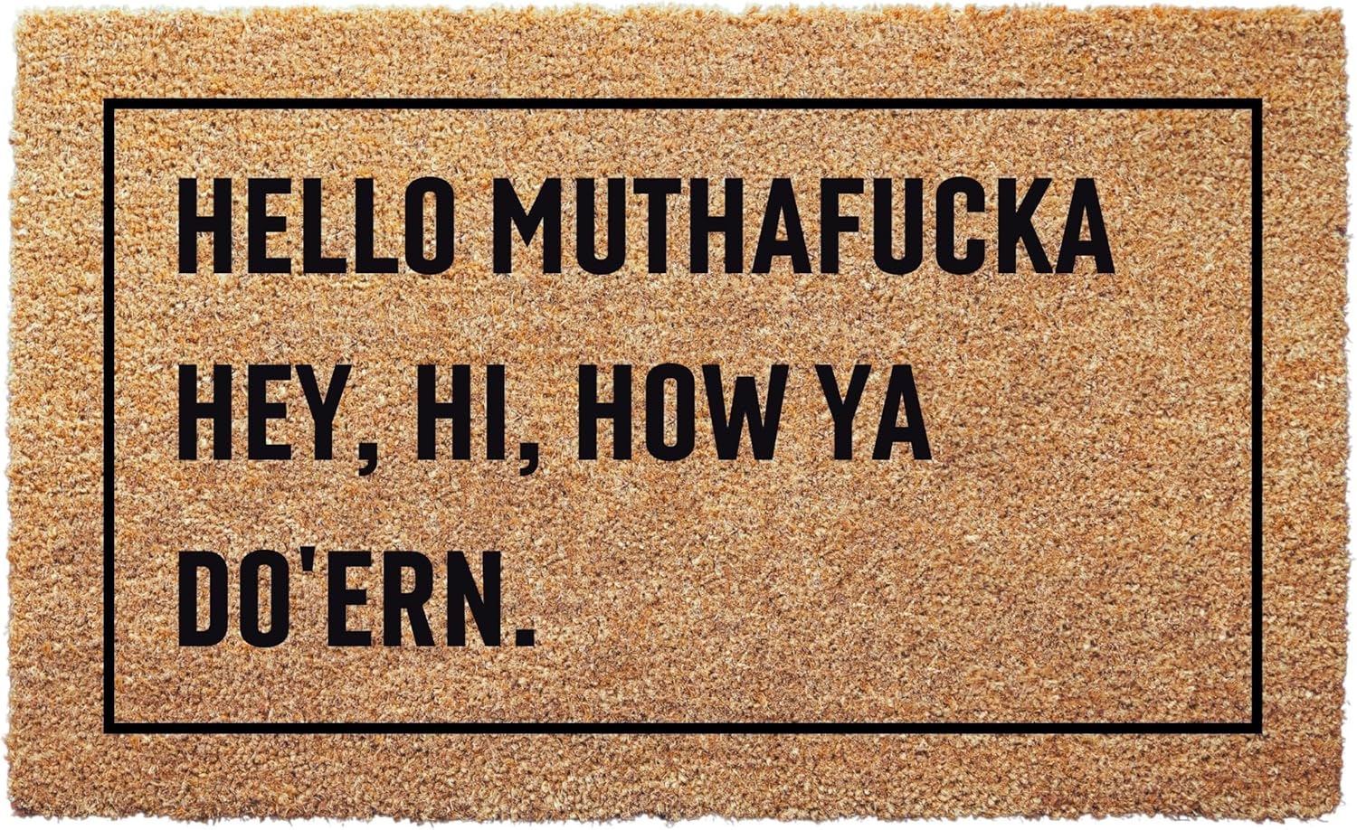 clicked craft Doormat Hello Muthafucka Mat Gift Ideas - New Home Gift, Home Sweet Home, Modern Decoration, Welcome Rug, Housewarming Doormats