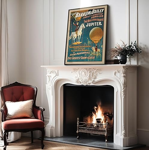 Miniatura 4 de Poster Master Póster de Júpiter The Balloon Horse  Retro The Greatest Show on Earth  Arte de circo  Arte de actuación  Decoración antigua caprichosa