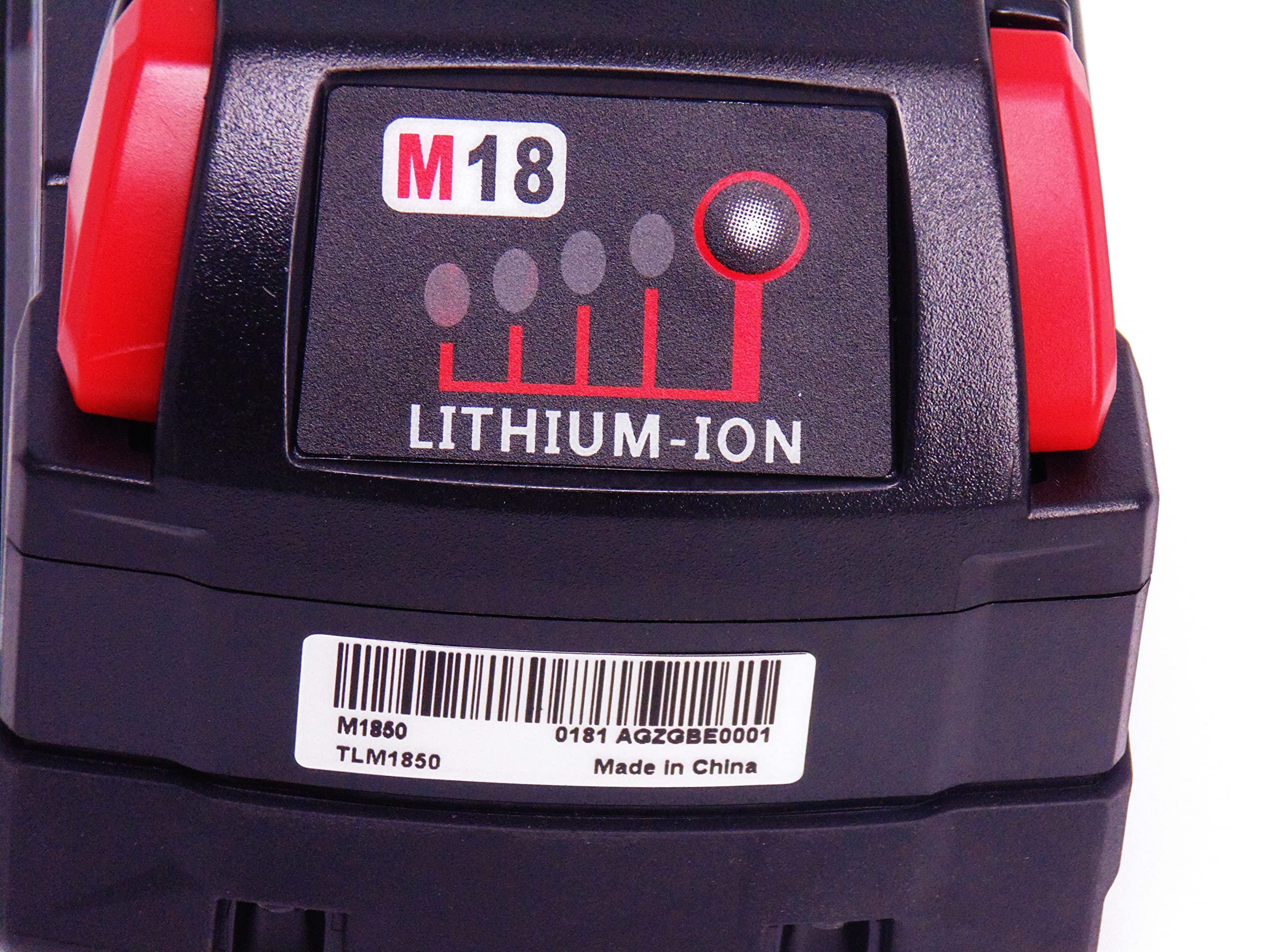 Pack de 2 baterías M18 de 5,0 Ah y cargador rápido para Milwaukee 18 V iones de litio, repuesto para batería Milwaukee M18 48-11-1850, 48-11-1840, 48-11-1860, 48-11-1828, se adapta a herramientas de