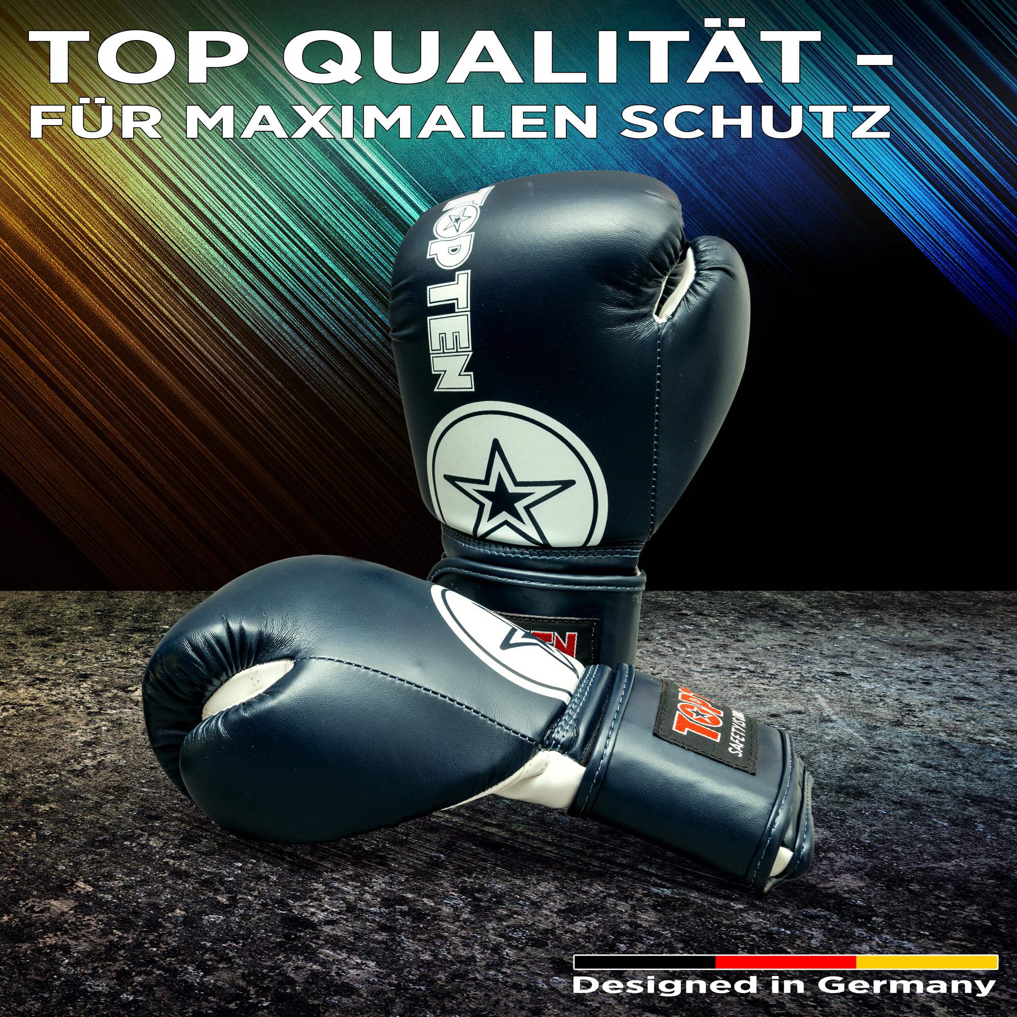 TOP TEN Boxhandschuhe Kids | Kinderboxhandschuhe | schmale Passform | 6-8 oz