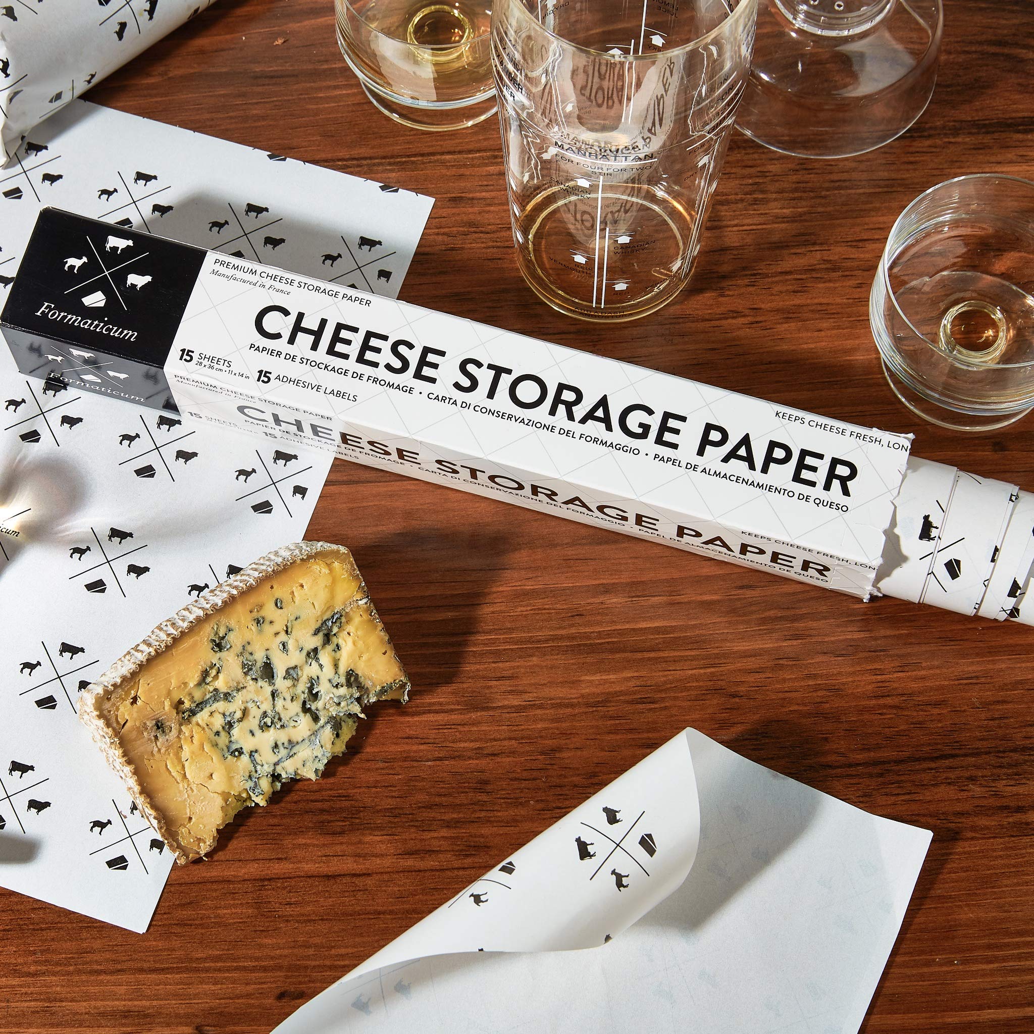 Formaticum Cheese Storage WaxCoated Paper, Keep Charcuterie Fresh, 15