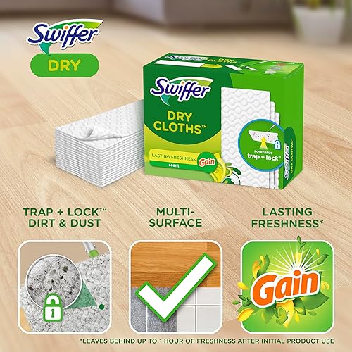 Miniatura 7 de Swiffer Sweeper - Almohadilla de barrido en seco repuestos de múltiples superficies para plumeros de piso con lavanda febreze 32 unidades