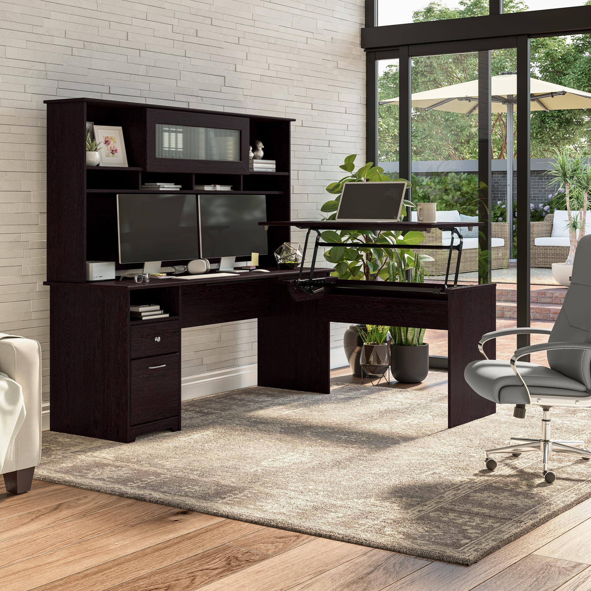 Amazon.com: Bush Home Cabot 72W Computer Desk with Drawers in