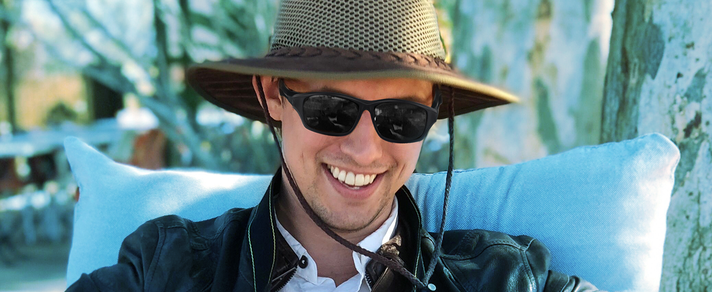 Lunettes De Soleil Homme Femme Polarisées Rétro Classique Demi Cercle