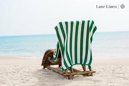 Miniatura 3 de LANE LINEN Paquete de 2 toallas de playa de gran tamaño, 100% algodón, toalla de playa extra grande, toallas de piscina altamente absorbentes para