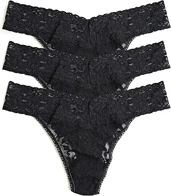 hanky panky, Signature Lace Original Rise Thong 3 Pack, One Size (4-14)