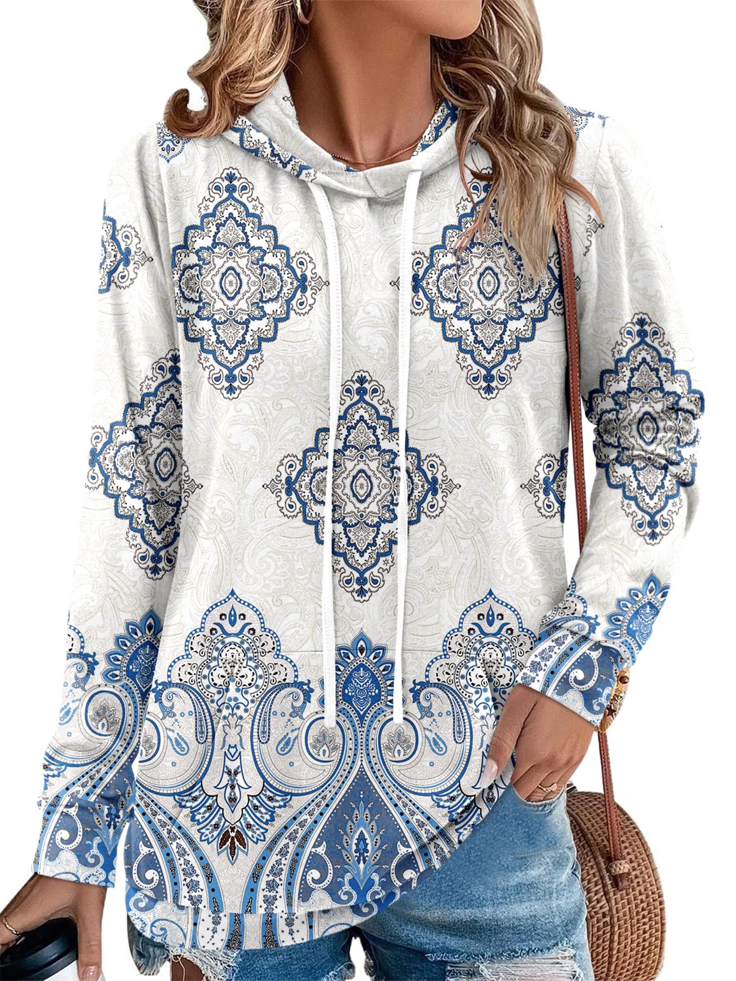Angerella Long Sleeve Hoodies for Women Pullover Hooded Sweatshirts