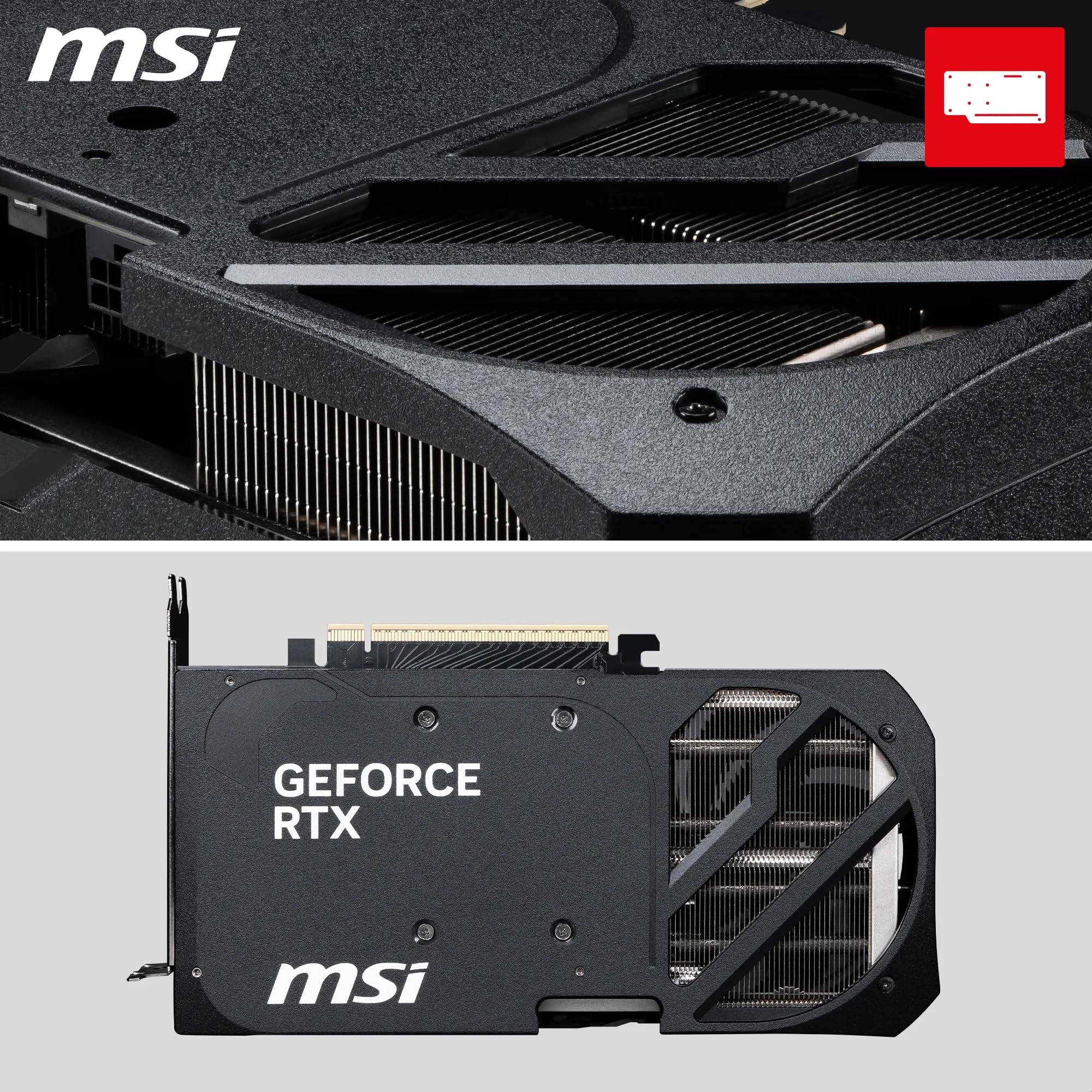 MSI NVIDIA GeForce RTX 5070 12G Shadow 2X OC Carte Graphique 12 Go GDDR7 PCIe 5.0 Double Ventilateur HDMI 2.1b DisplayPort 2.1b SFF Ready