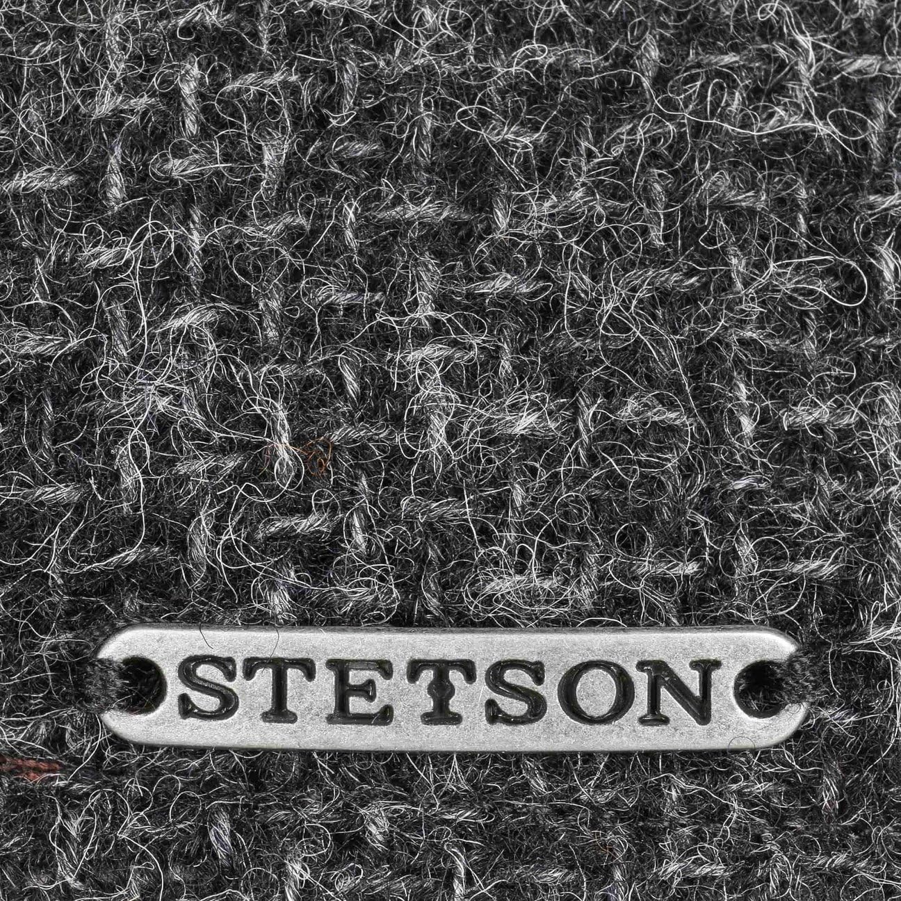 Stetson Gorra Plana de Lana Texas Classic con Forro de Algodón Visera Hombre Otoño Invierno