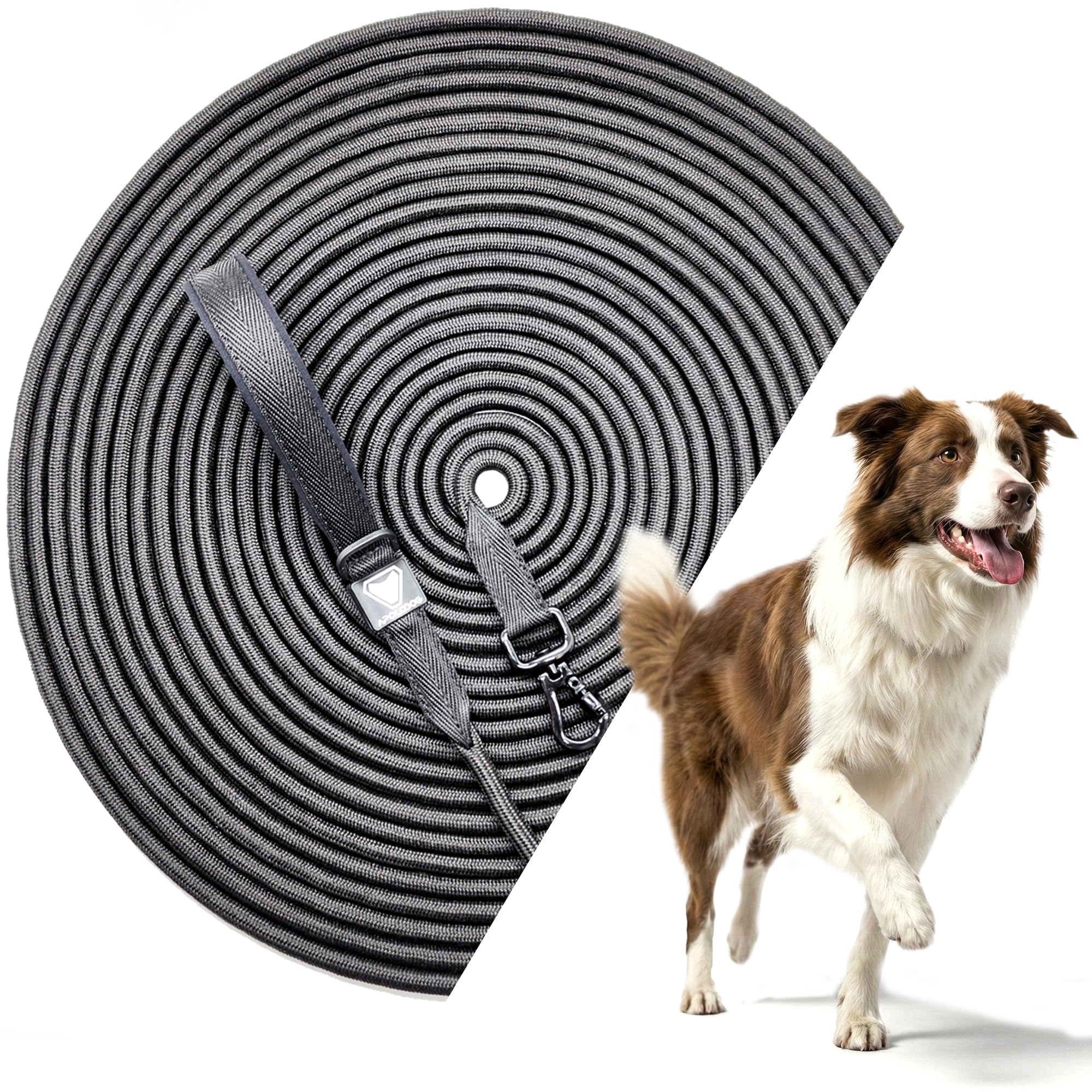 Guia Longa 20 METROS com Mosquetão, Polipropileno Reforçado, Alça