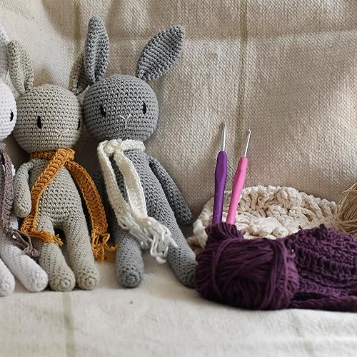 Miniatura 6 de lelulim Juego de ganchos de ganchillo, 10 tamaños, B-0.089 in a J-0.236 in