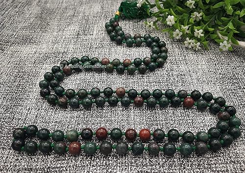 Miniatura 6 de Japa Mala - Collar de 108 cuentas de oración y pulsera Mala para meditación, Gema