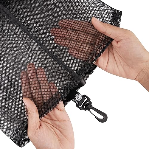 Miniatura 5 de PALTERWEAR Bolsa de malla con cordón y gancho de clip - Juego de 4 (12 x 16 pulgadas)