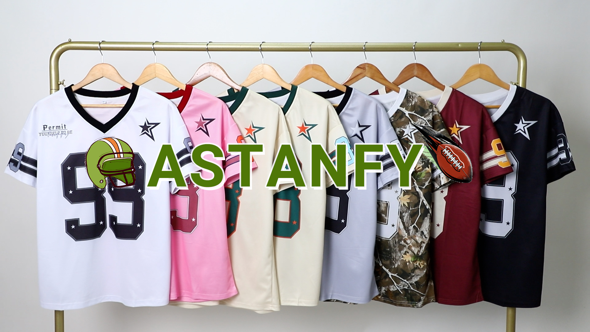 Oversized Y2k Jersey Shirts for Women V Neck Number Graphic Tees