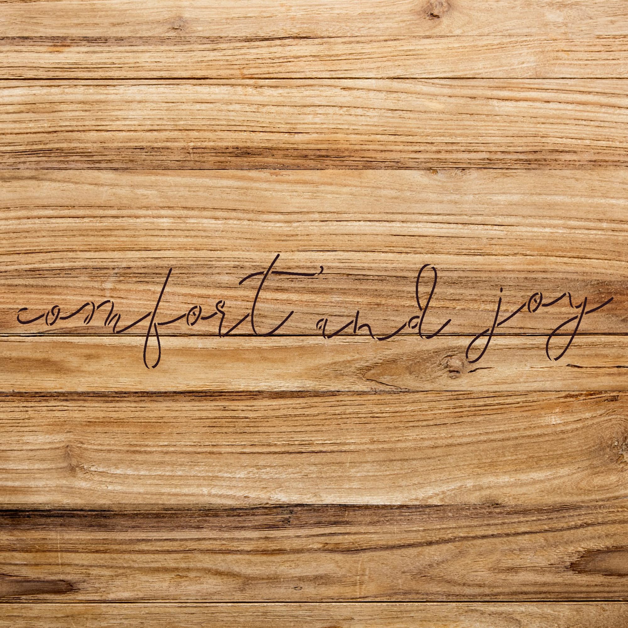 Christmas Holiday Stencil for Home Decor, Cursive Script Design for Walls, Wood, and Crafts, Perfect for DIY Projects and Seasonal Decorations - Size A3 (16.5