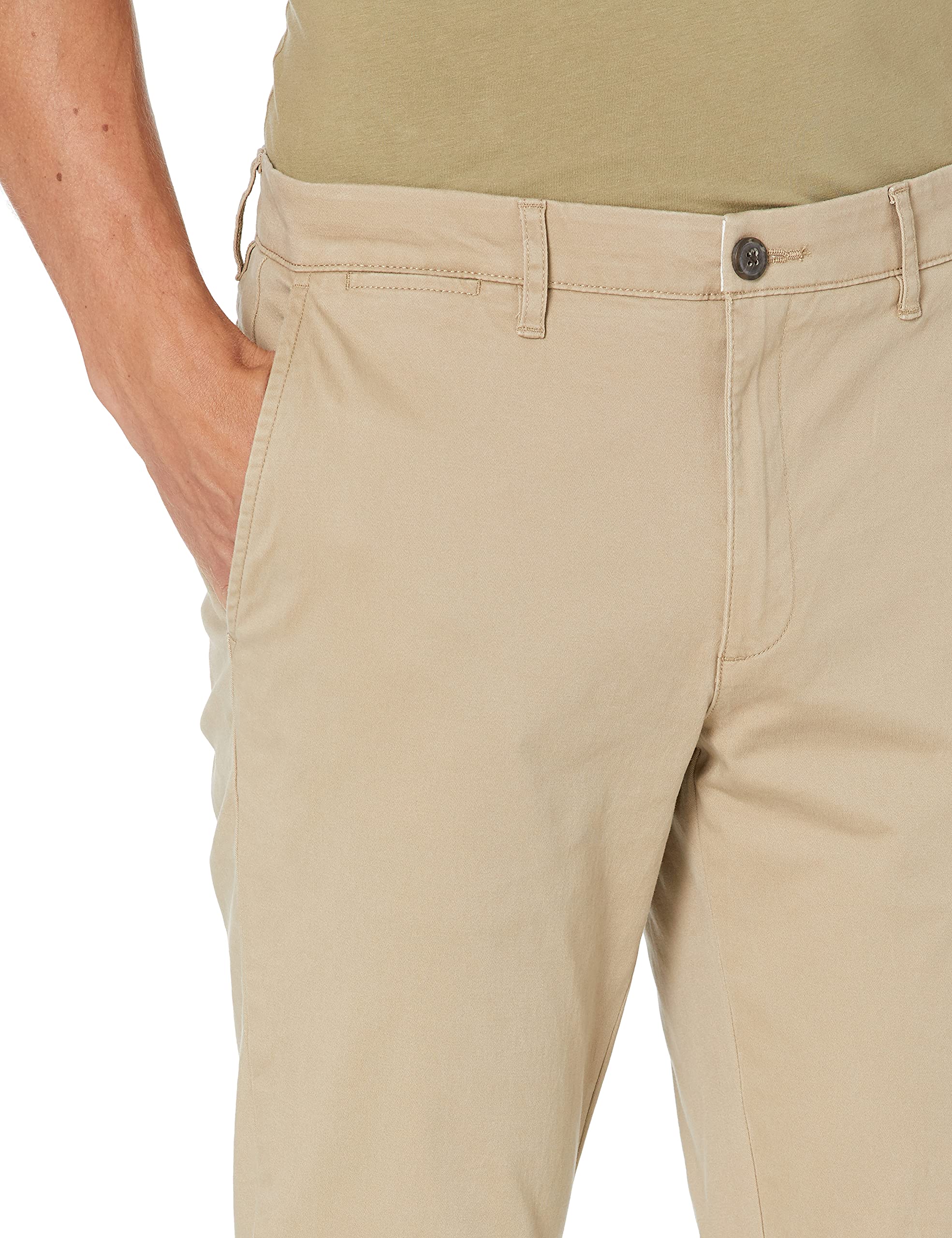 Amazon Essentials Pantalón Chino Elástico, Cómodo, Lavado y de Ajuste Ceñido (Previamente Goodthreads) Hombre