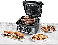 Vista 13 de Ninja Foodi Pro 5 en 1 con sonda inteligente integrada para uso en interiores, freidora de aire de 4 cuartos, para asar, hornear, deshidratar