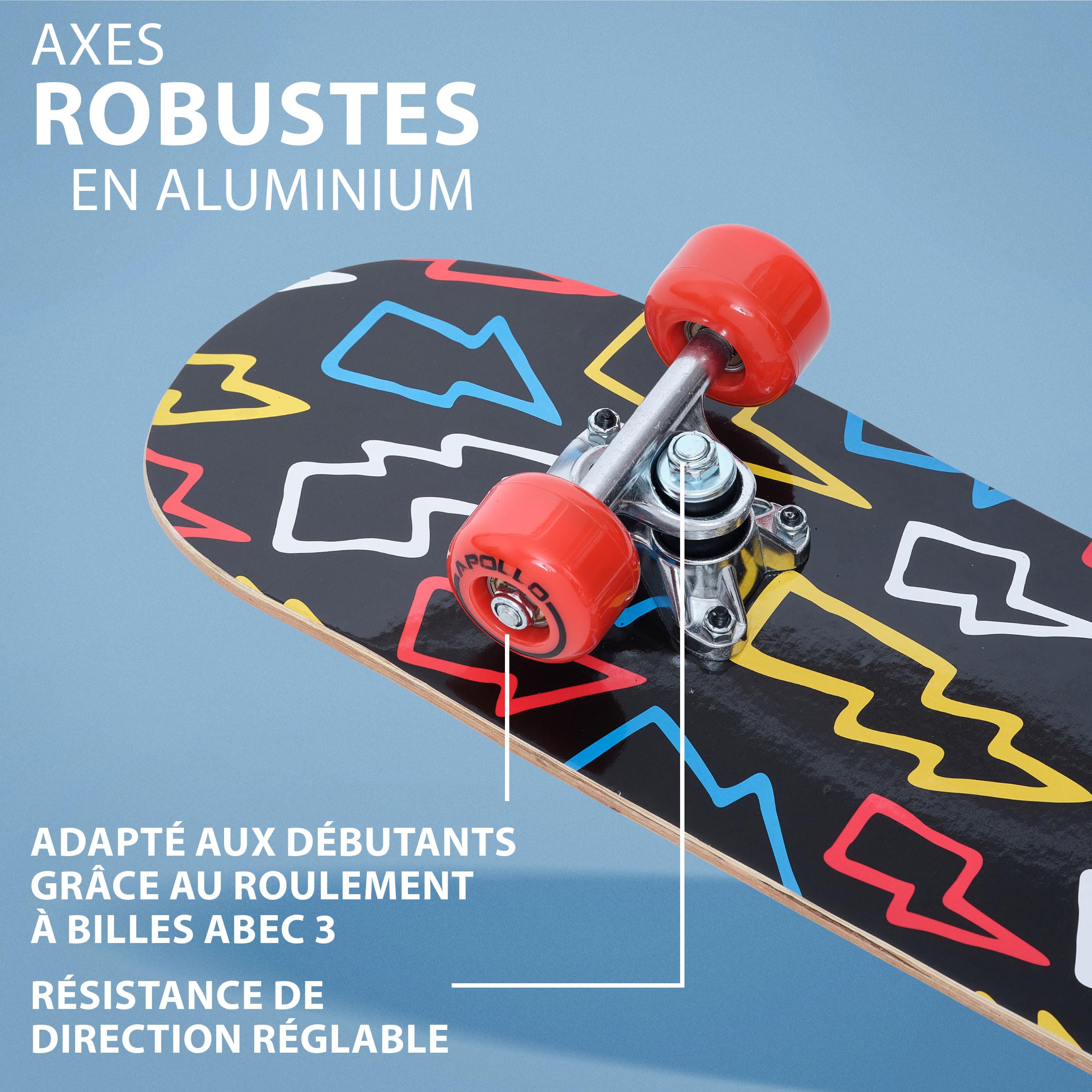 Apollo Skateboard pour Enfants, Petit Skate pour Enfants, Planche à roulettes