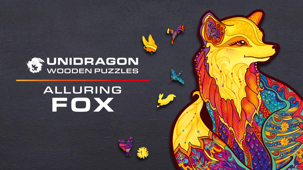 Amazon.com: UNIDRAGON Original Wooden Puzzle – Alluring Fox, 195
