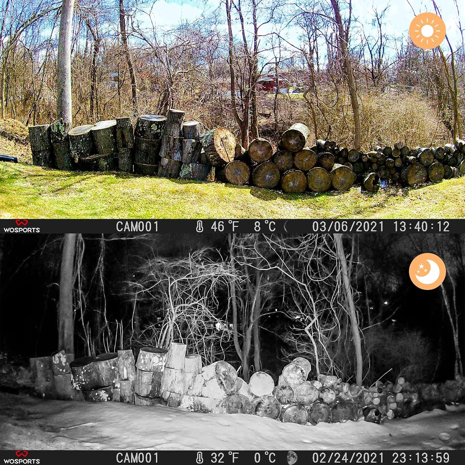 Buy 1 get 1 WiFi Trail Camera 30MP 1440P HD 2.0 Color LCD，Hunting Game Camera With Night Vision Motion Activated Waterproof For Wildlife Monitor (wifi)