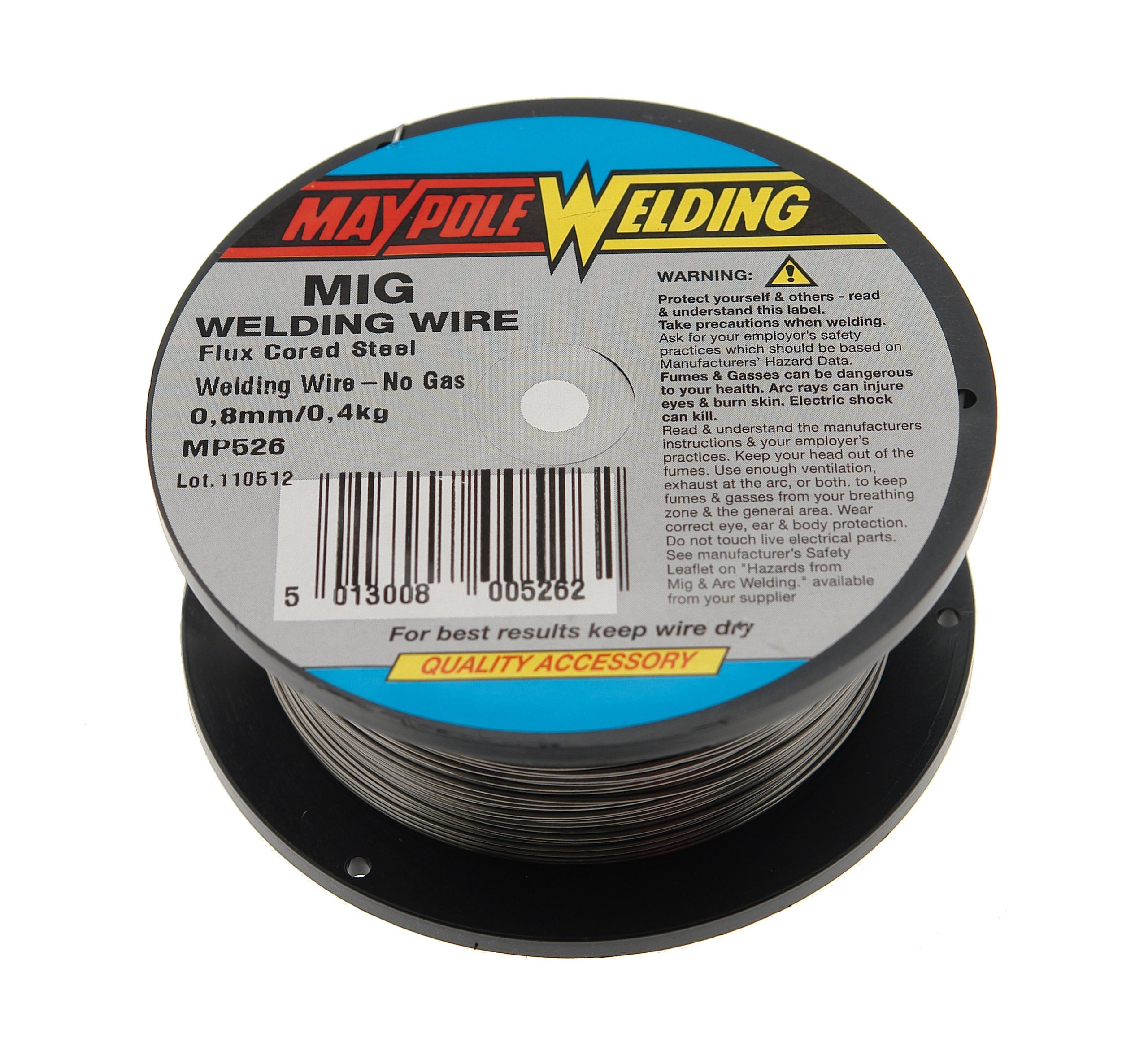 Maypole 526 Weld Flux Wire, 0.4 Kg, 0.8 mm