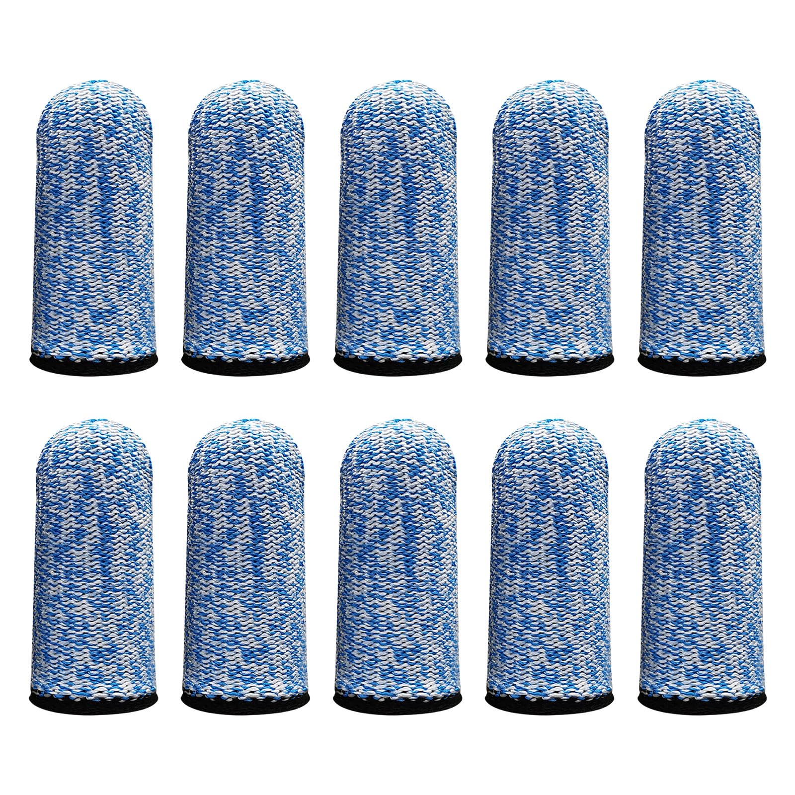 ROYJJ Pack Of 10 Reusable Finger Protectors Cots Cut Resistant Gloves Suitable For Garden Kitchen Sewing Supplies Craft Anti-cutting labor protection finger cots blue