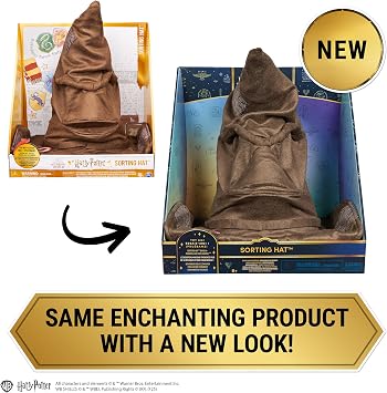 Wizarding World Harry Potter, Talking Sorting Hat with 15 Phrases (Packaging May Vary), Pretend Play Accessory for Costumes for Girls & Boys