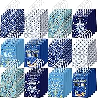 Vista 24 de Outus 24 piezas de bolsas de recuerdos de fiesta espacial, bolsas de regalo de galaxia, bolsas de papel para dulces de astronautas, bolsas