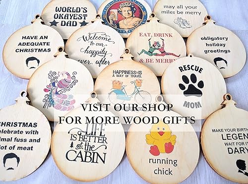 Miniatura 5 de Divertido regalo para hombre, adorno de madera, serrín es hombre, diseño original hecho a mano