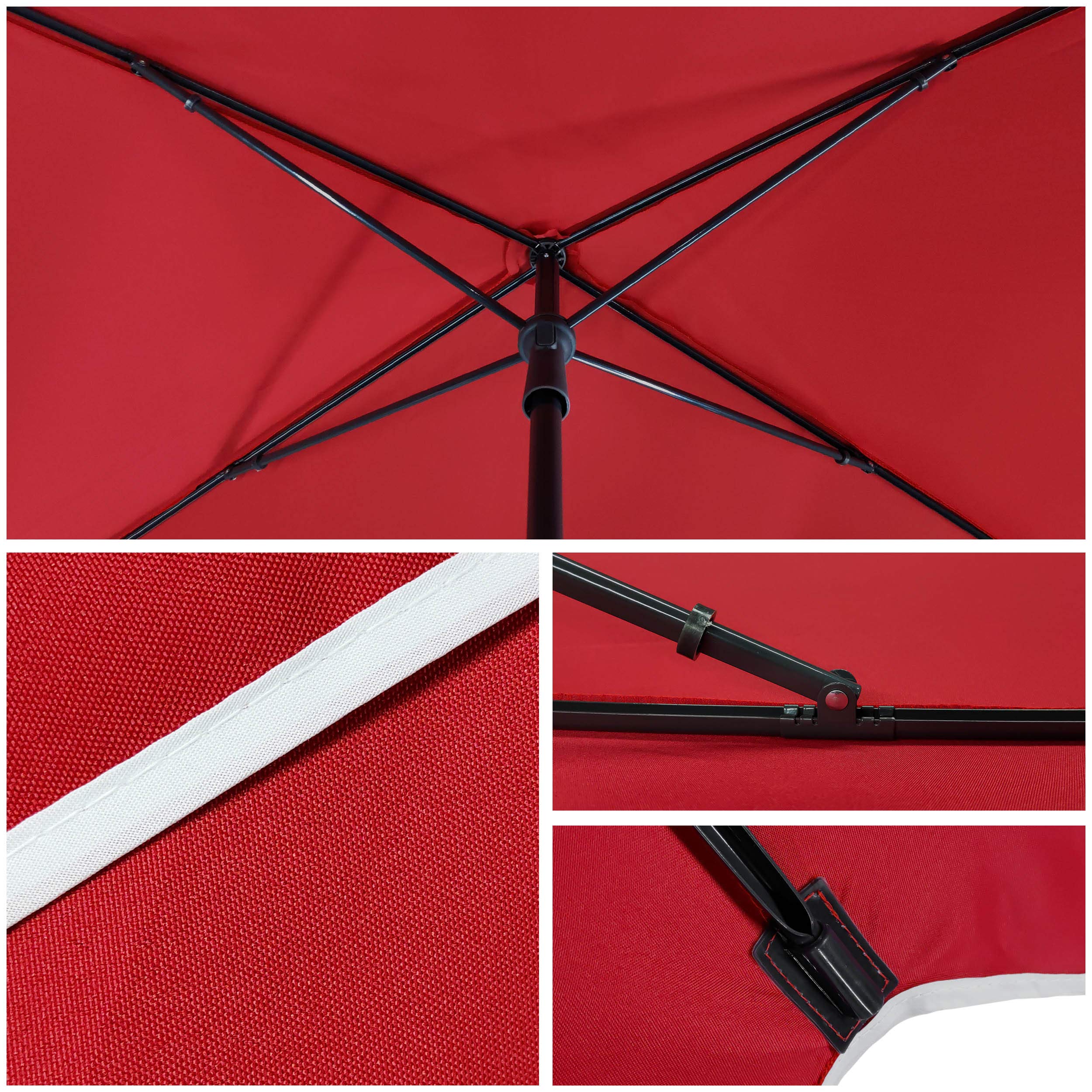 VOUNOT® Prostokątny parasol ogrodowy